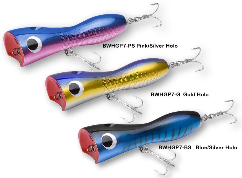 Tsunami Bluewater 7" Ported Hourglass Popper Lure BWHGP7