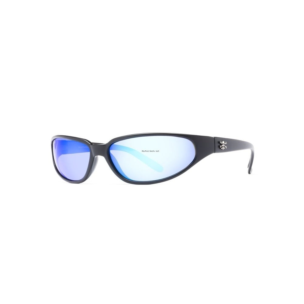 Calcutta Carolina Polarized Sunglasses Black Frame/Blue Mirror Lens