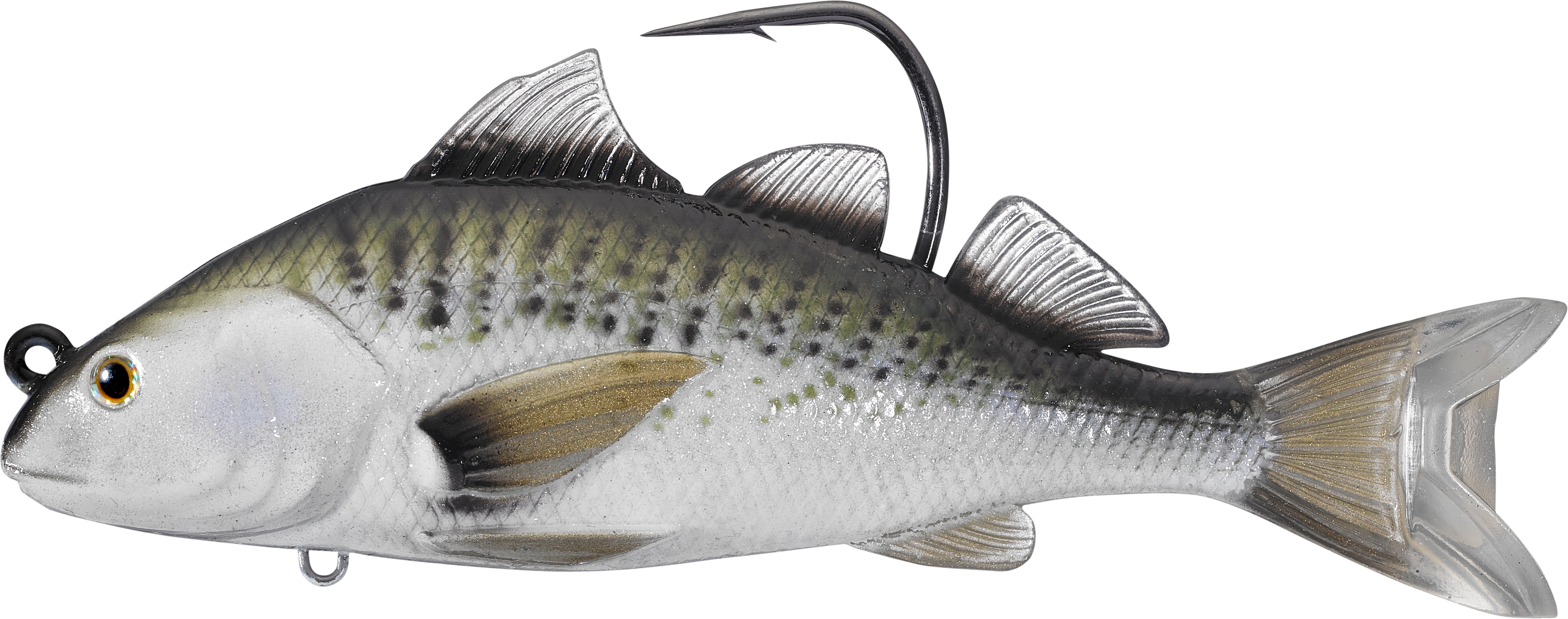 LiveTarget CRS100MS908 Croaker Swimbait 4" 1oz Lure (Oscillator Tail),