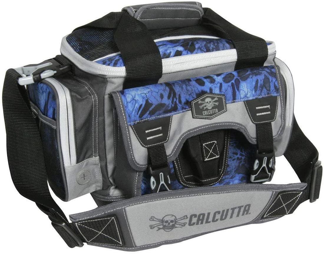 Calcutta Squall Tackle Bag with 4 Trays, Blue Camo