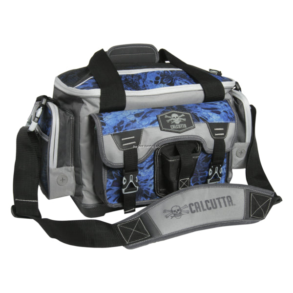 Calcutta Squall Tackle Bag with 4 Trays, Blue Camo