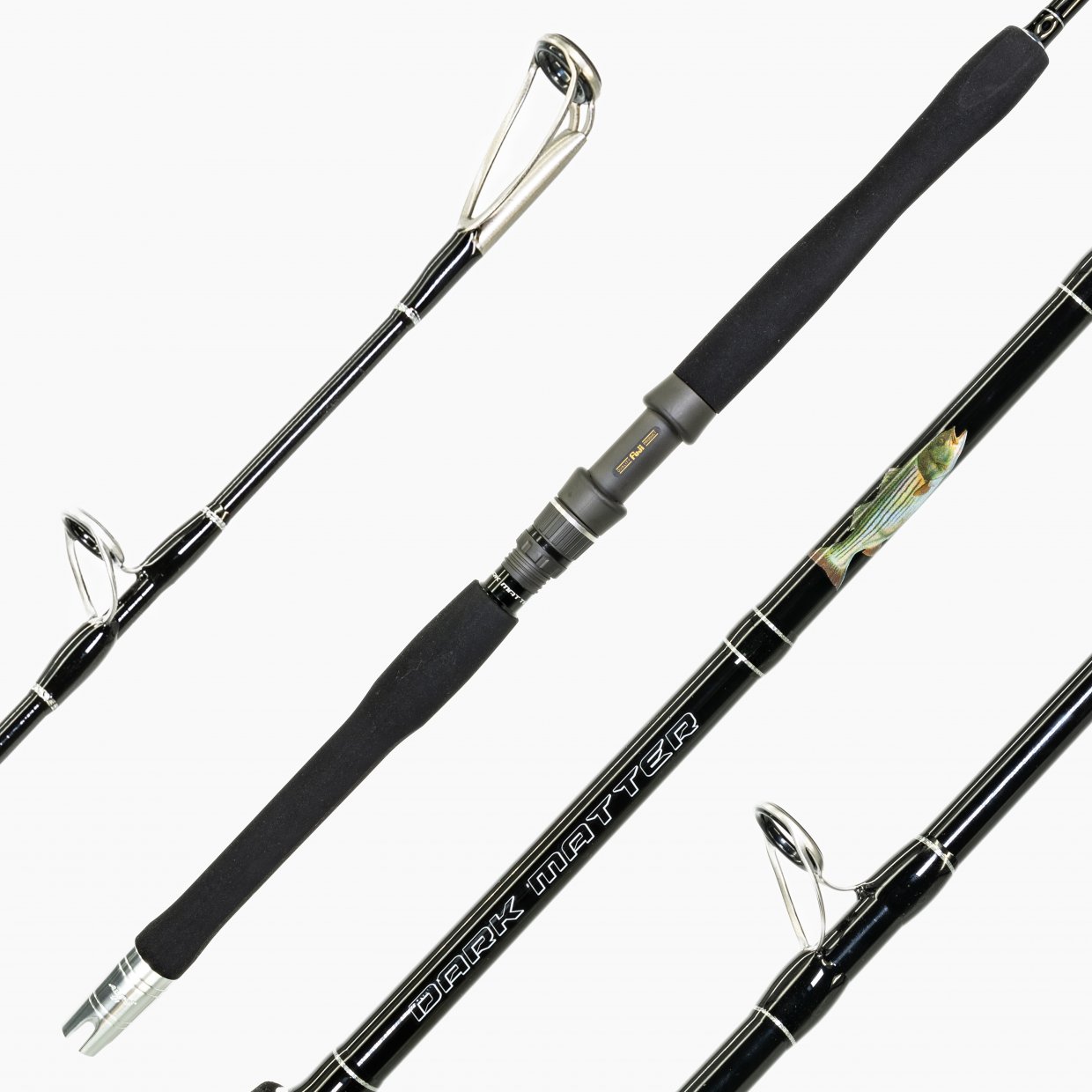 Dark Matter Mojo Trolling Rods Black 7'