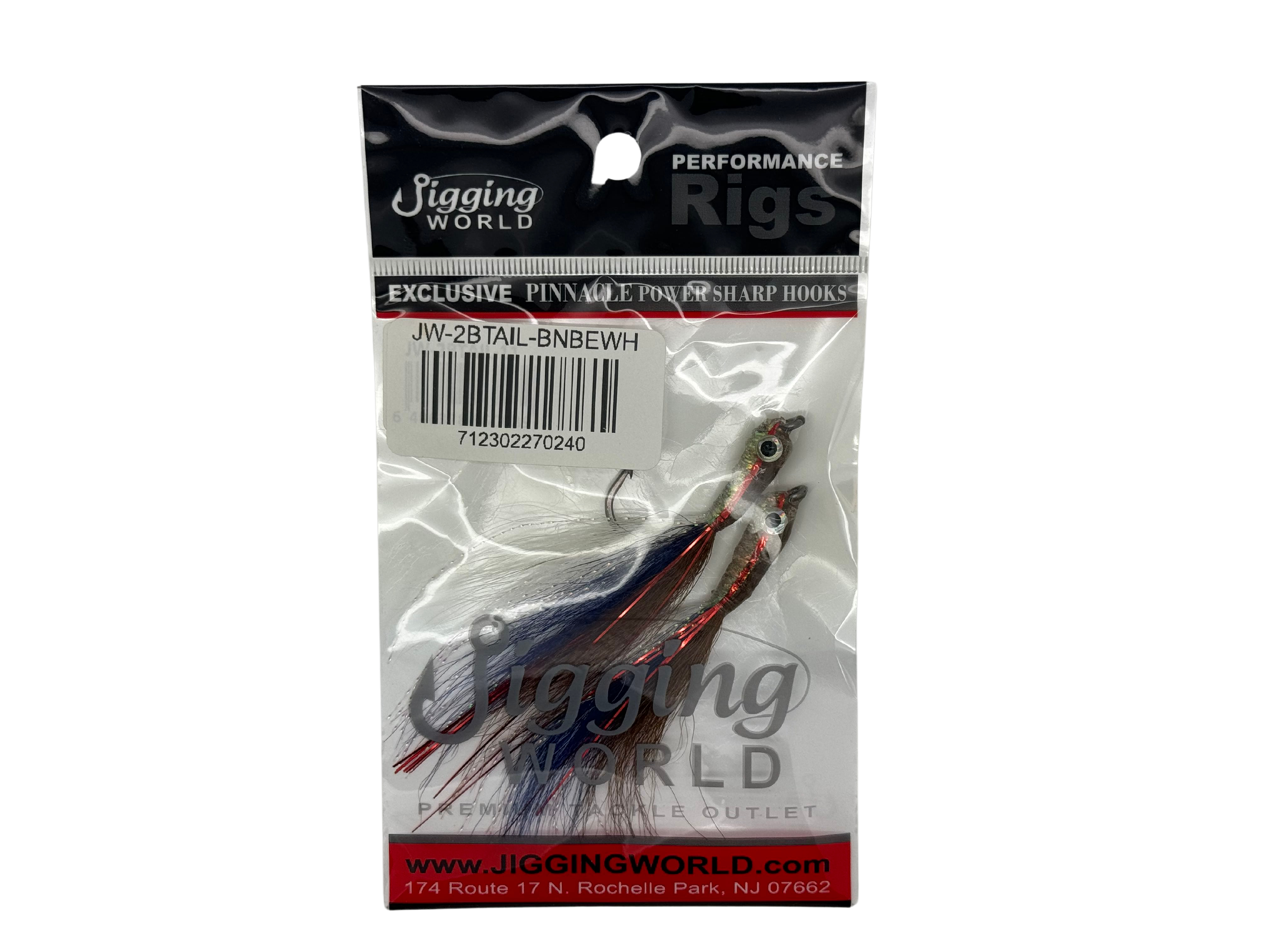 Jigging World Epoxy Bucktail Teaser (2pk, Assorted Colors)