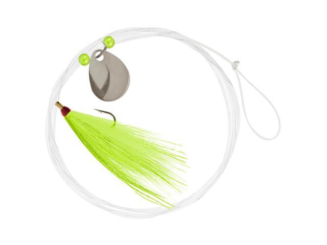 Hurricane Captain Rig Chartreuse/Silver 40# Mono 1/0 Hook