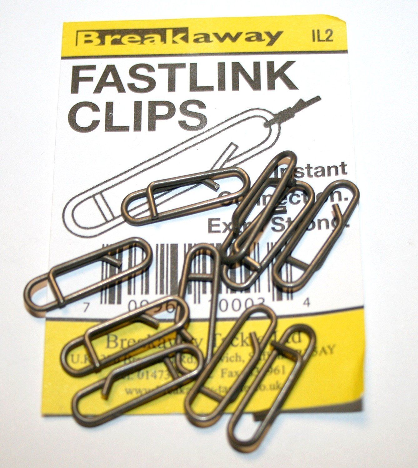 Breakaway FL1 Fast Link Fishing Clip Snap FL1 10 Per pack