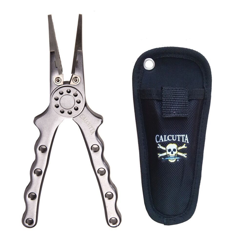 Calcutta FPB02S-GS-10 Aluminum Pliers & Sheath For Saltwater Fishing Use