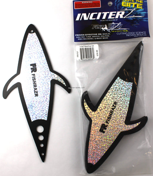 Fish Razr InciterZ Dredge Flash Black/Silver 6 pack, 32", 4 oz