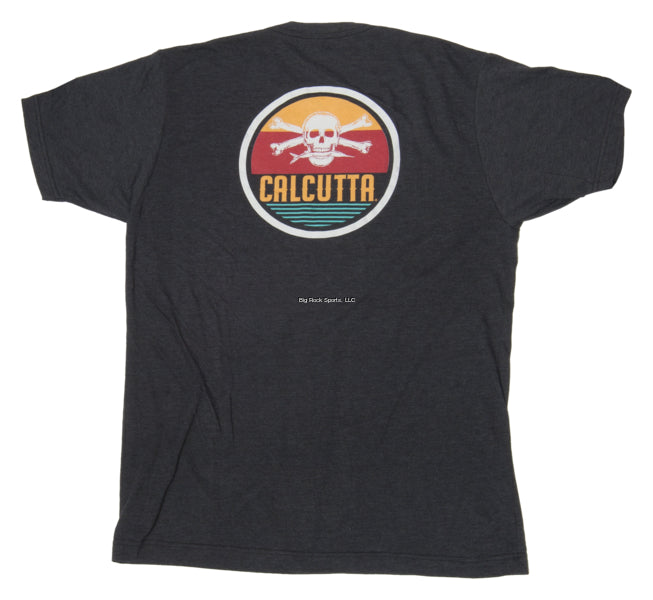 Calcutta Retro Circle Design Short Sleeve No Pocket Tri Blend