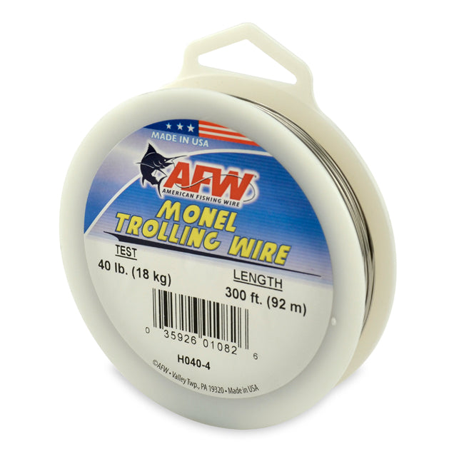 American Fishing Wire Monel Trolling Wire Nickel-Copper Alloy 40lb 300'