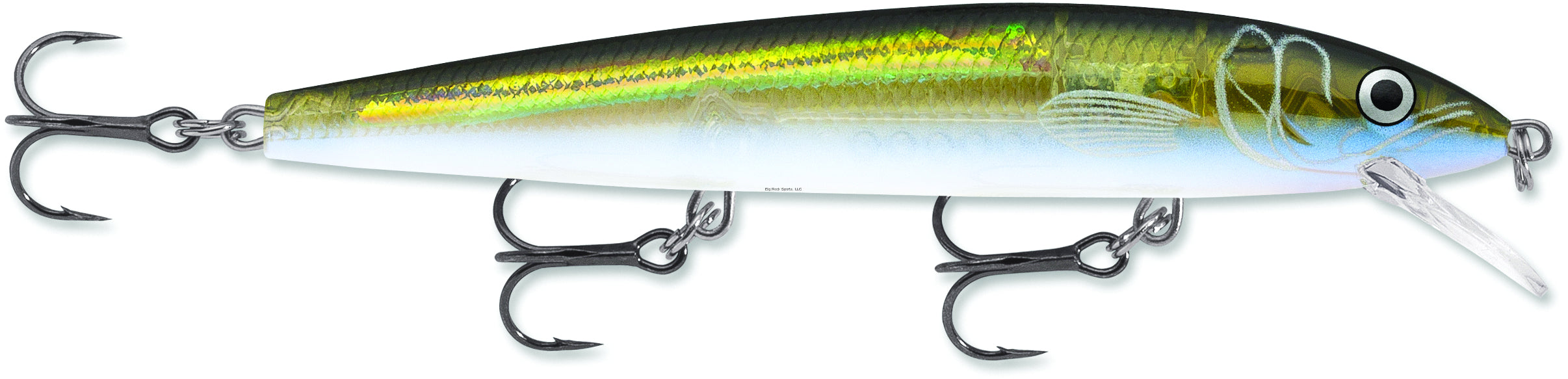 Rapala Husky Jerk, 4 3/4" 7/16 oz, Olive Ghost