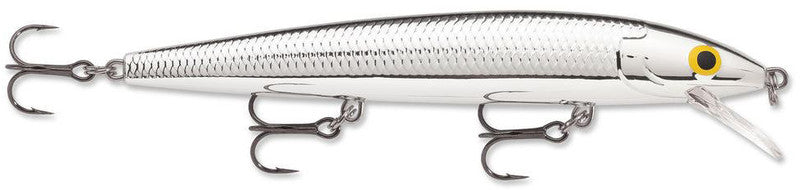 Rapala Husky Jerk, 4 3/4" 7/16 oz, Pure Chrome, Suspending