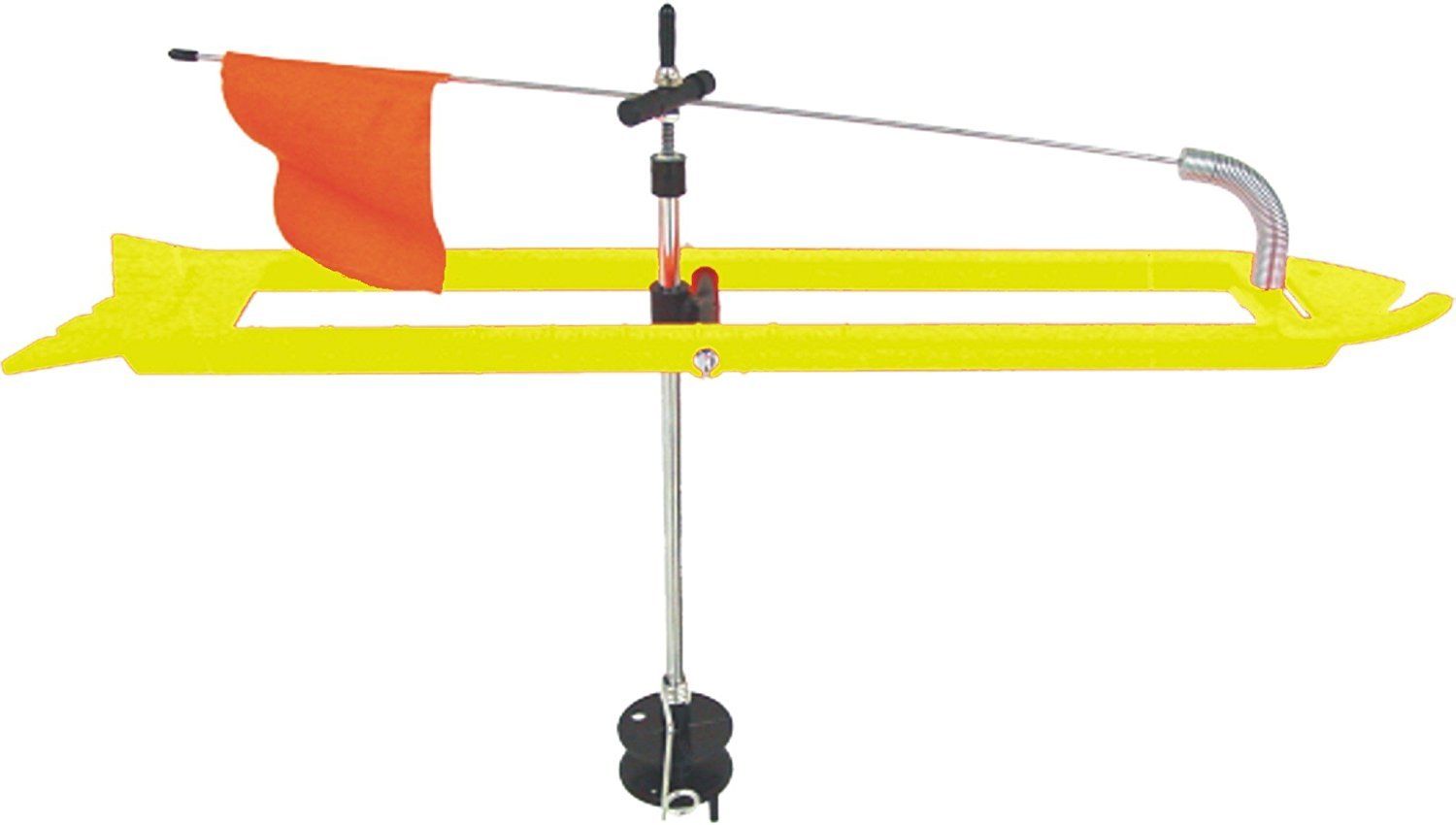 HT ICM-200 Iceman Ice Fishing Tip-Up, 200-Feet, Orange w/Ruler