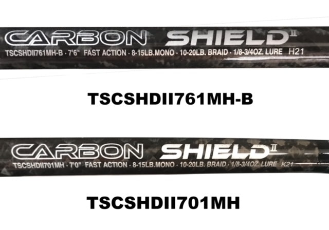 Tsunami Carbon Shield II TSCSHDII761MH-B-DF 7'6'' Spinning Rod