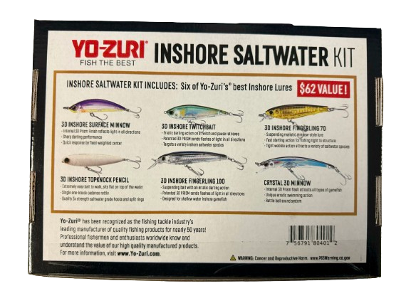 Yo-Zuri Inshore Saltwater 6pc Lure Kit