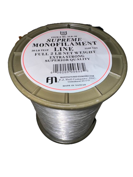 F.J Neil Monofilament Line 2lb Spool, Clear