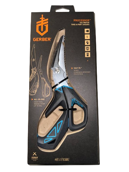 Gerber Processor Take-A-Part Shears - Saltwater Black/Blue