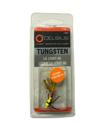 Celsius Lil Leggy Jig 1/26oz Chartreuse Tiger