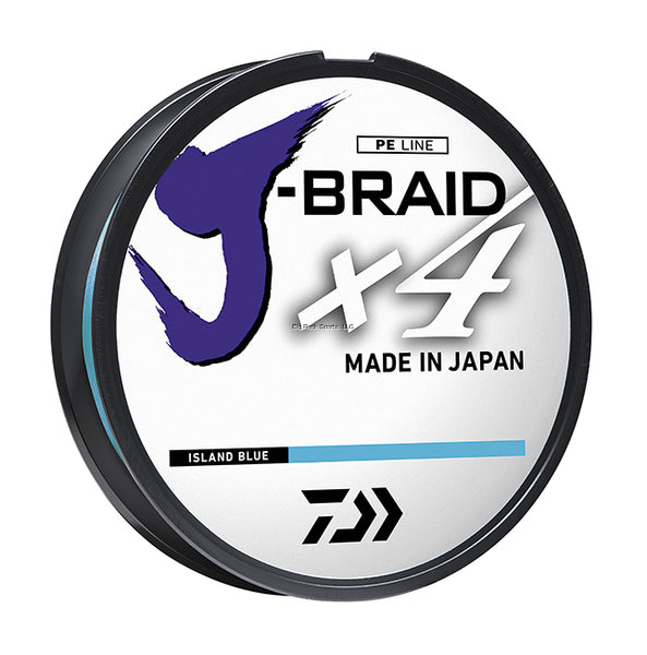 Daiwa J Braid 4 Weave Braided Line 150-300yd Blue/Green 3000yd Yellow