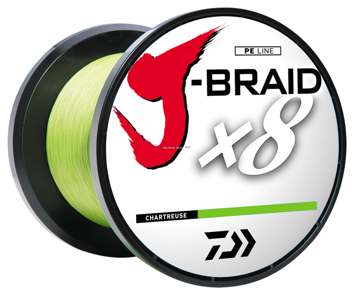 Daiwa J-Braid x8 8 Strand Braided Line (328, 548, 3300 Yards)