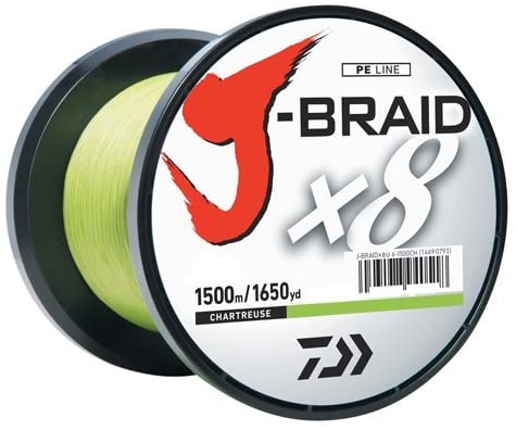 Daiwa J-Braid x8 8 Strand Braided Line (328, 548, 3300 Yards)