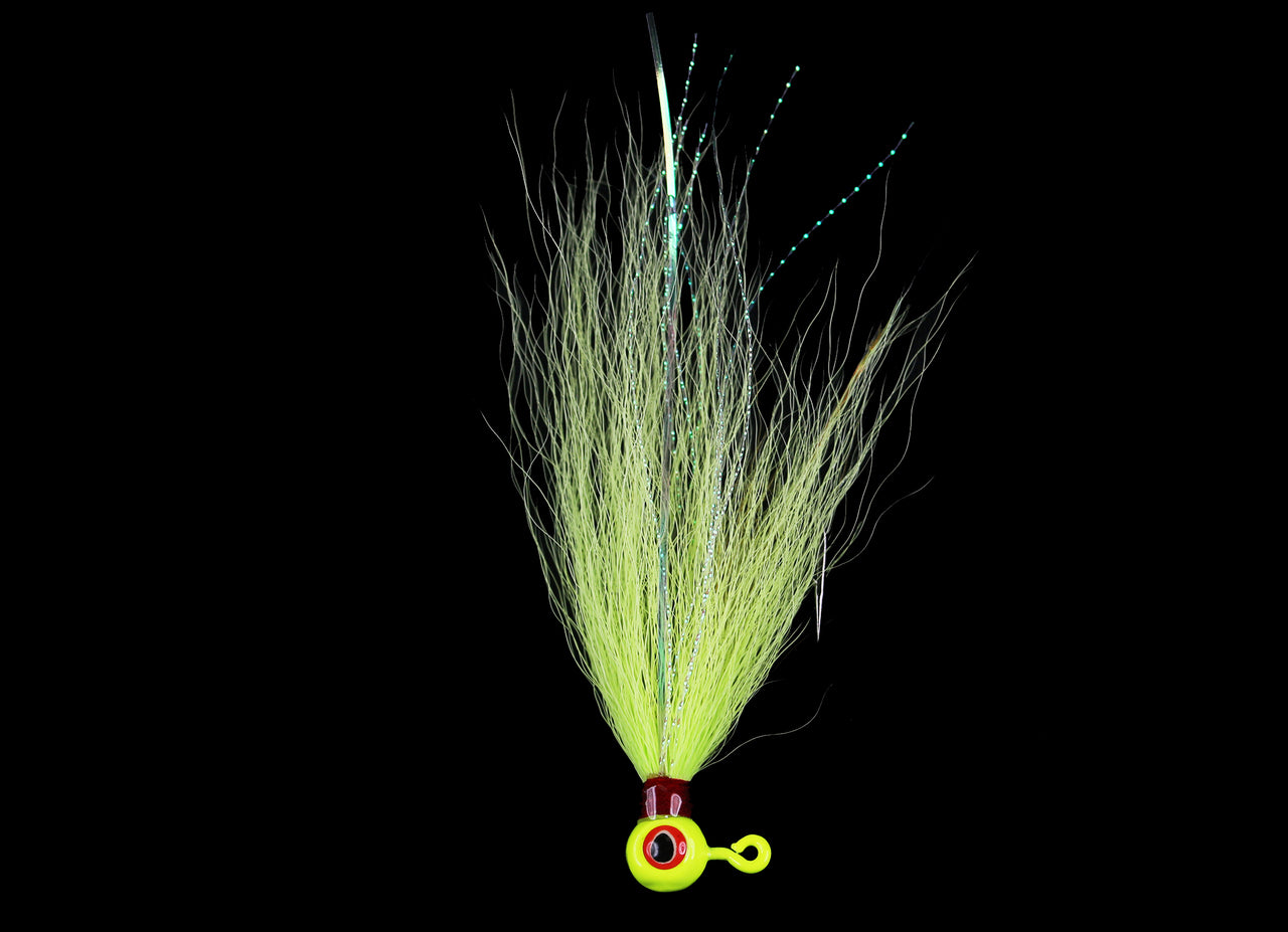 Jigging World Ball Jig W/ Bucktail Teaser, 3/8oz