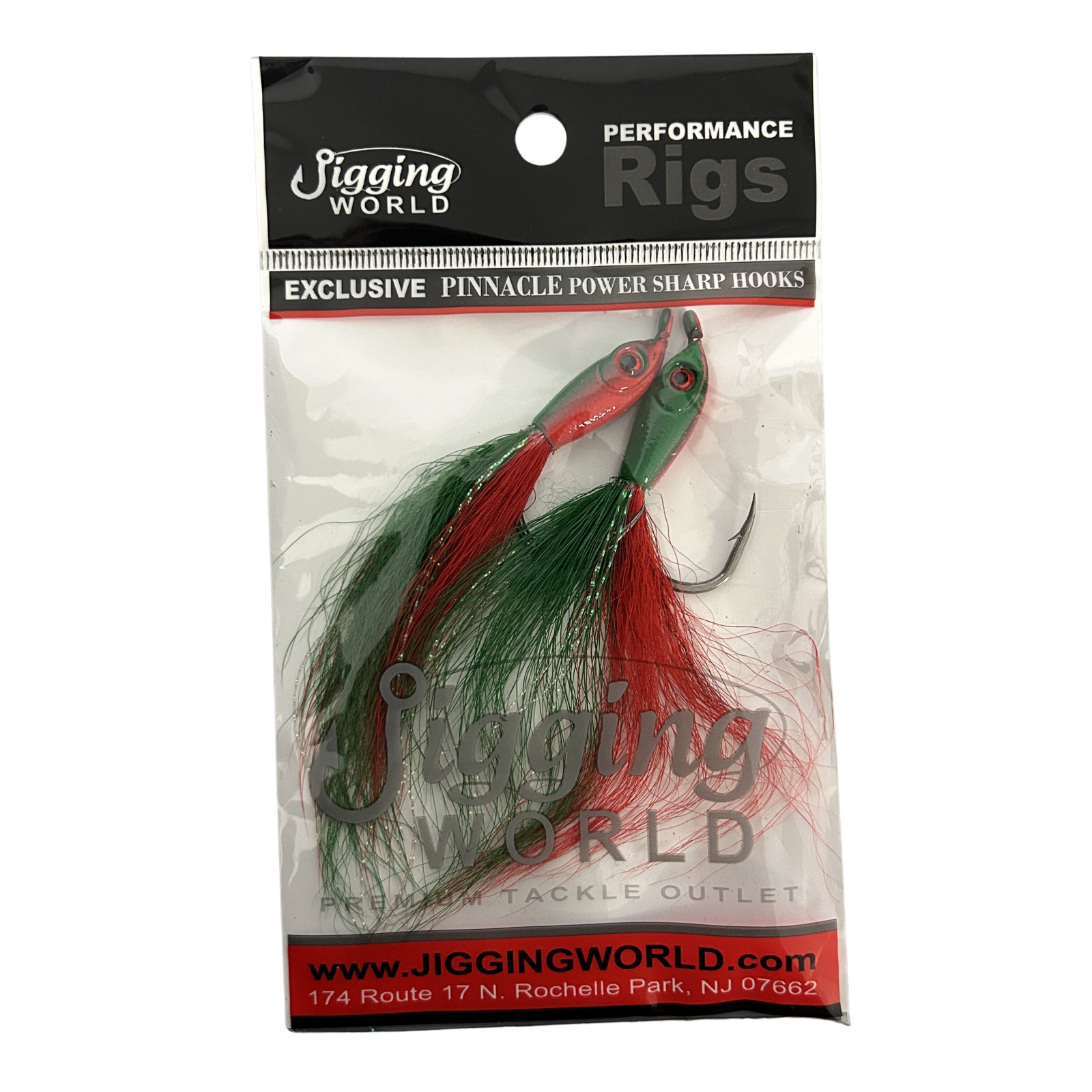 Jigging World Fluke Candy Teasers with Bucktail (2pk, Assorted Colors)