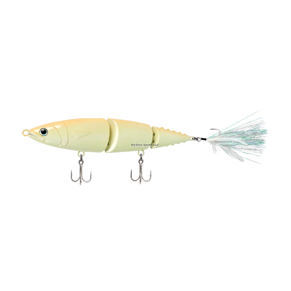 FishLab Hard Mack Attack 3 pc. 9" swimbait, 2 treble Bone Mackerel