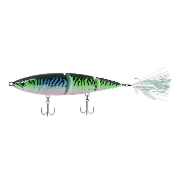 FishLab Hard Mack Attack 3 pc. 9" swimbait, 2 treble Whacky Mackerel