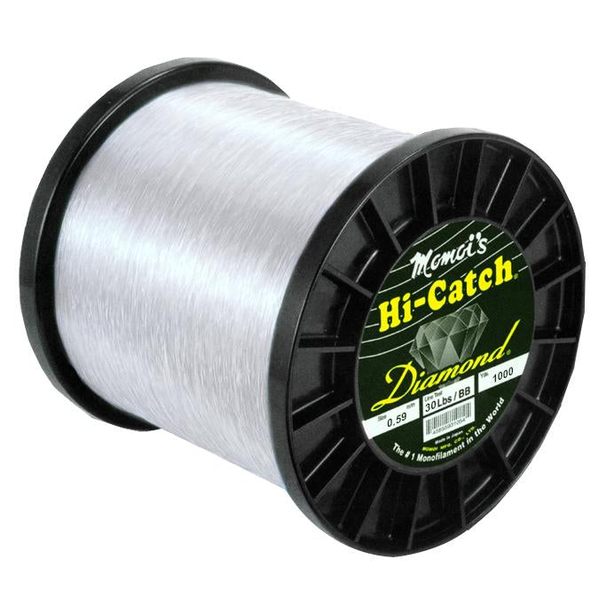 Momoi Hi-Catch Nylon Monofilament Line - 5 lb Spool - 50 lb Test - 5600 yd - Clear