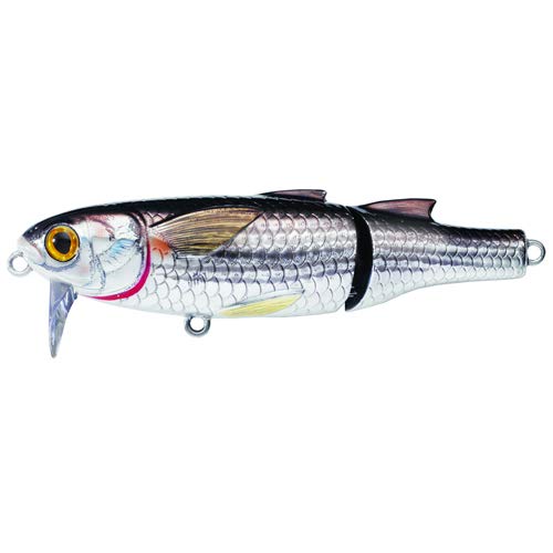 Live Target Mullet Saltwater Wakebait, 5/8oz, 3 1/2" Silver Black