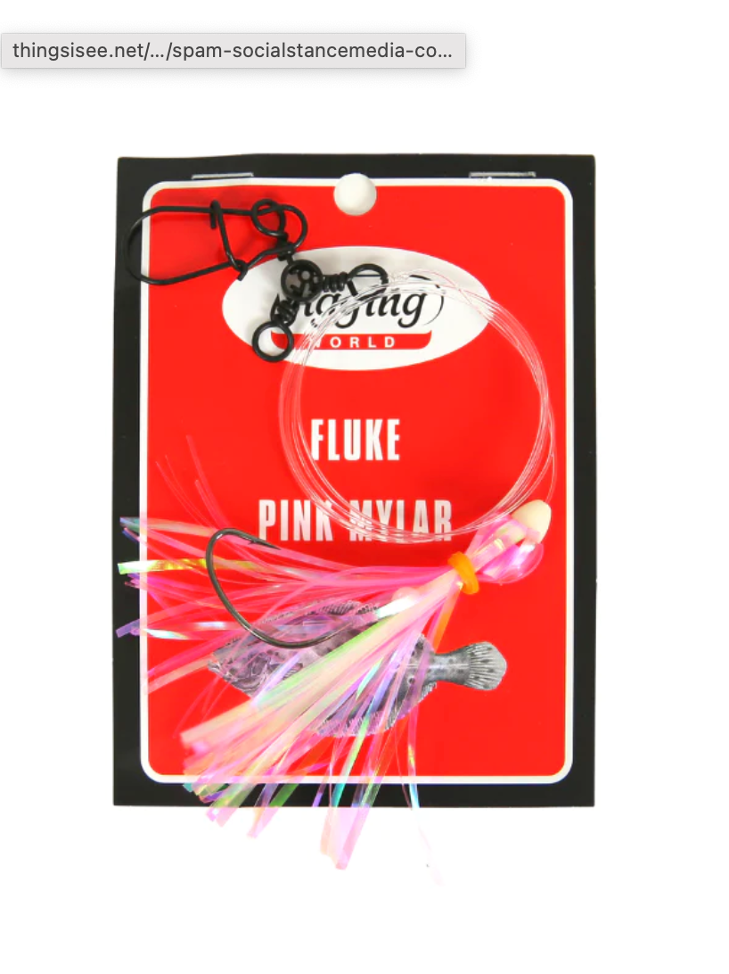 Jigging World Fluke Rig with Mylar