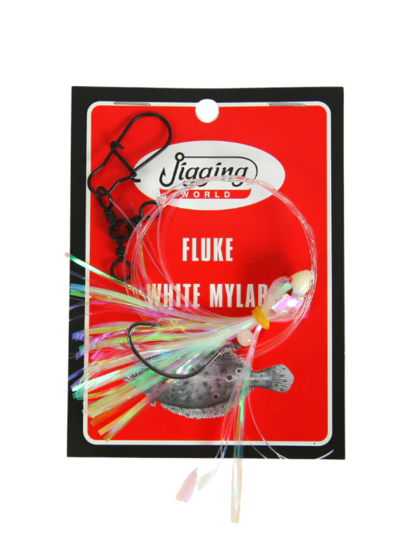 Jigging World Fluke Rig with Mylar