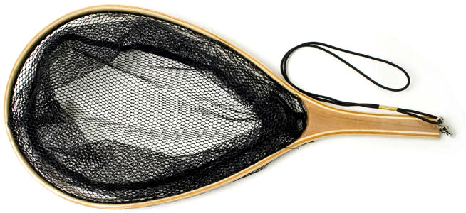 Eagle Claw Wooden Trout Net w/Rubberized Netting