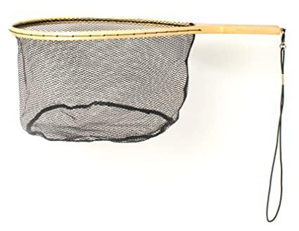 Eagle Claw Wooden Trout Net w/Rubberized Netting