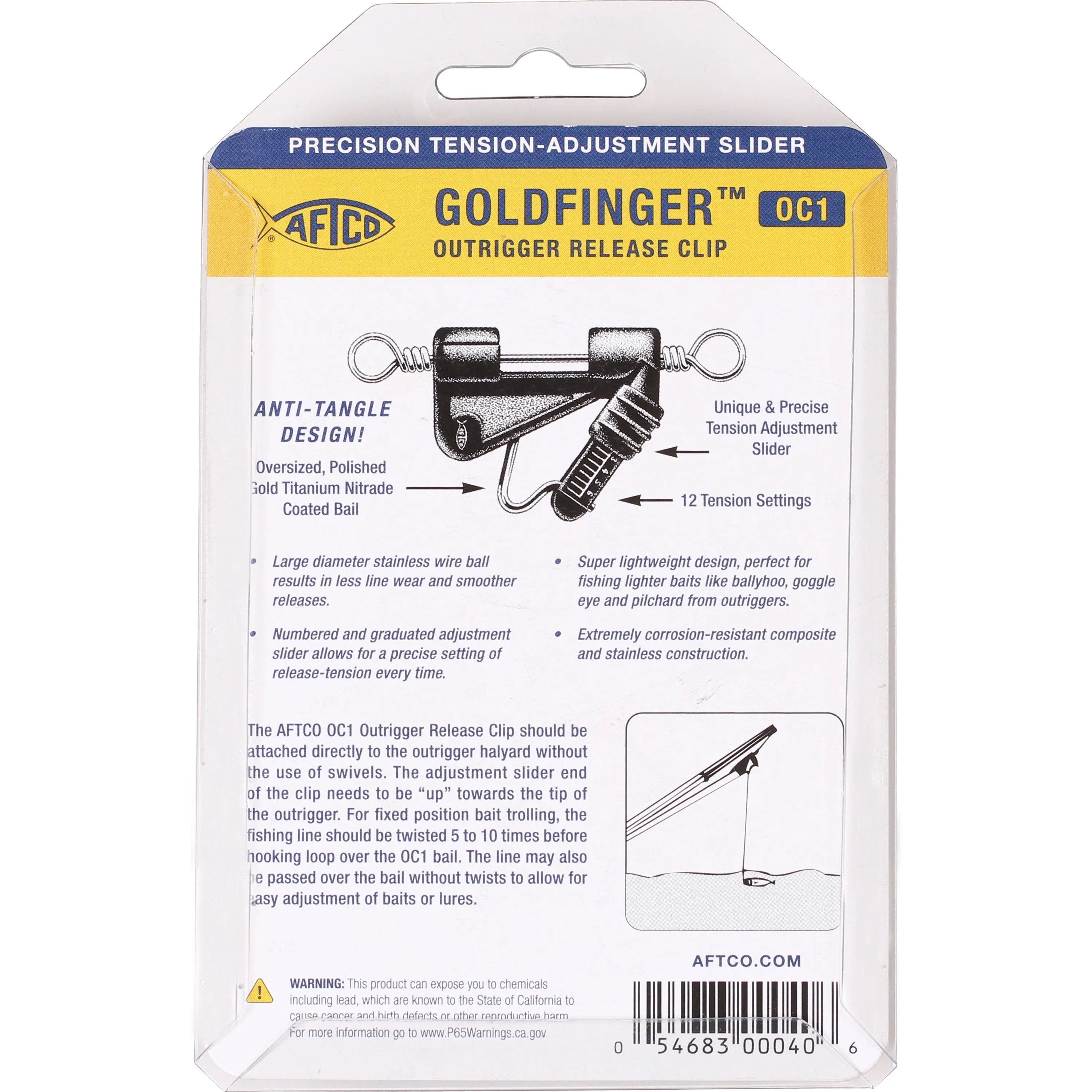 Aftco Goldfinger Outrigger Release Clip