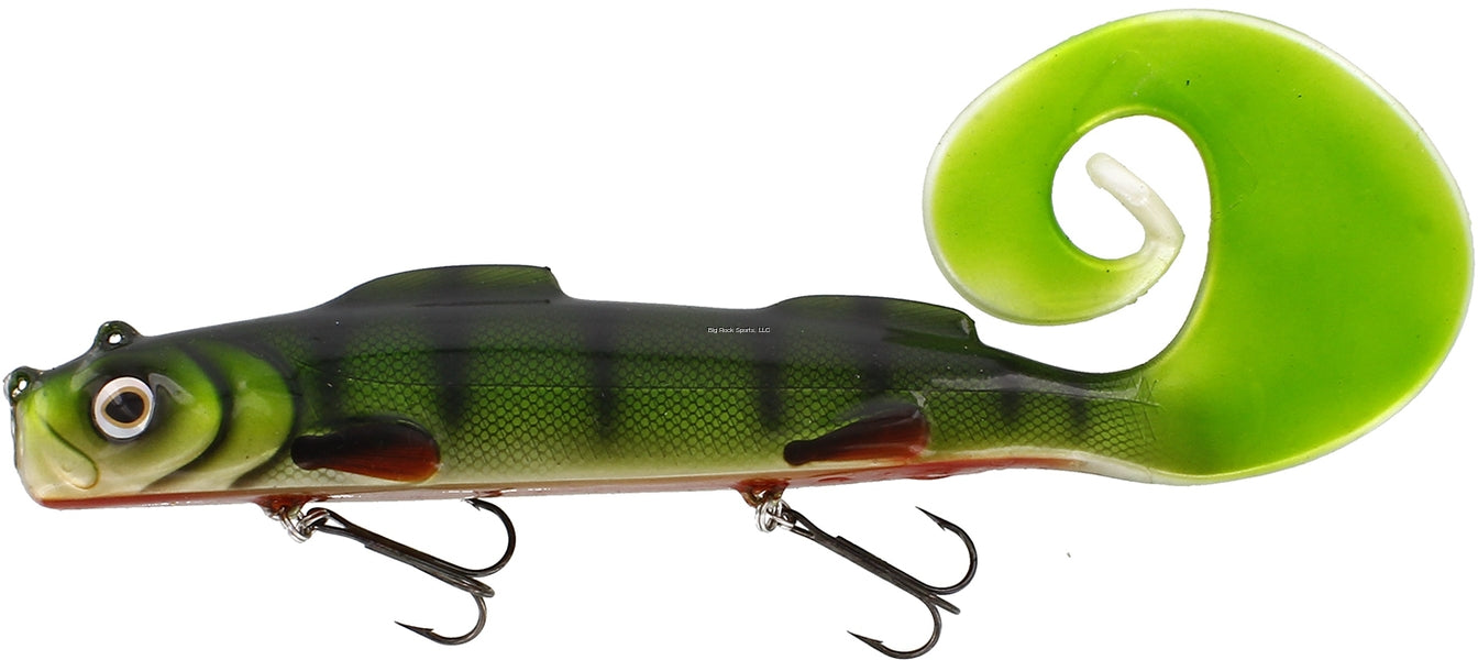 Westin MonsterTeez Curl Tail Swimbait, 9-7/8", 7-3/16oz, Sinking Wow Perch