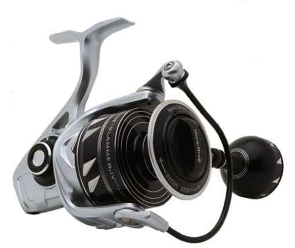 Penn Slammer IV DX Spinning Fishing Reels, Silver/Black