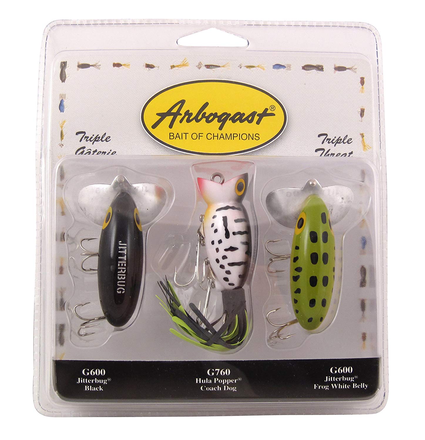 Arbogast PK3ARB2 Triple Threat 3 Pack