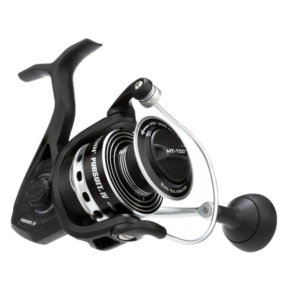 Penn Pursuit IV Spinning Fishing Reels, HT-100 Drag, 5 Sealed Bearings