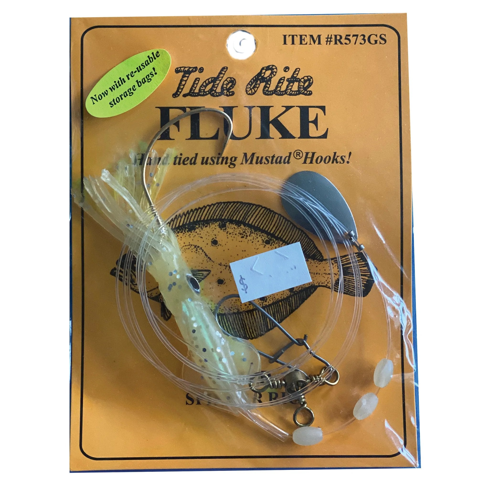 Tide Rite Doormat Fluke Rig, Samsu Hook, Jumbo Squid