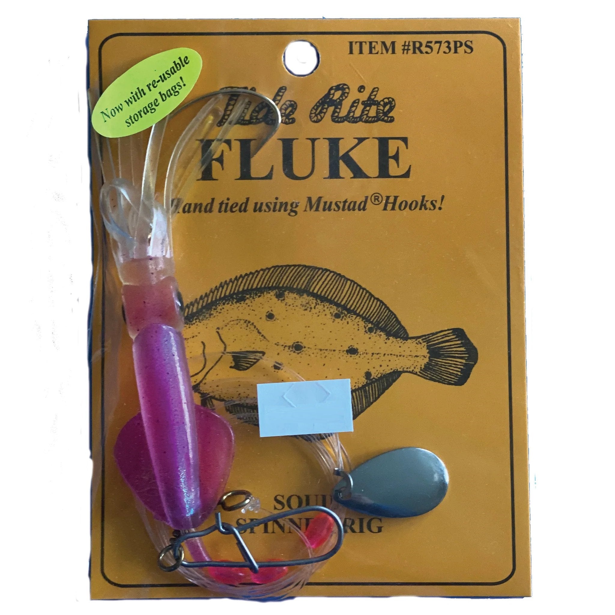 Tide Rite Doormat Fluke Rig, Samsu Hook, Jumbo Squid