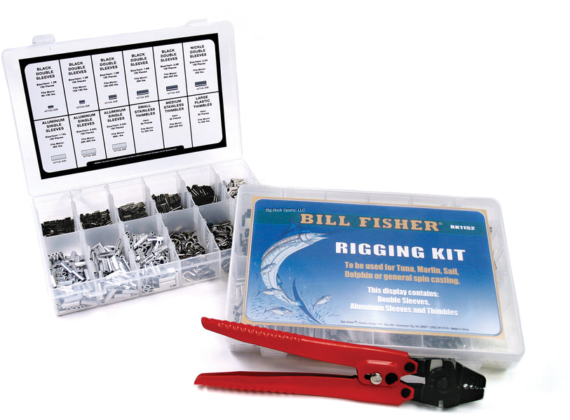 Billfisher Rigging Kit with Sleeves and Thimbles, with/without Crimper