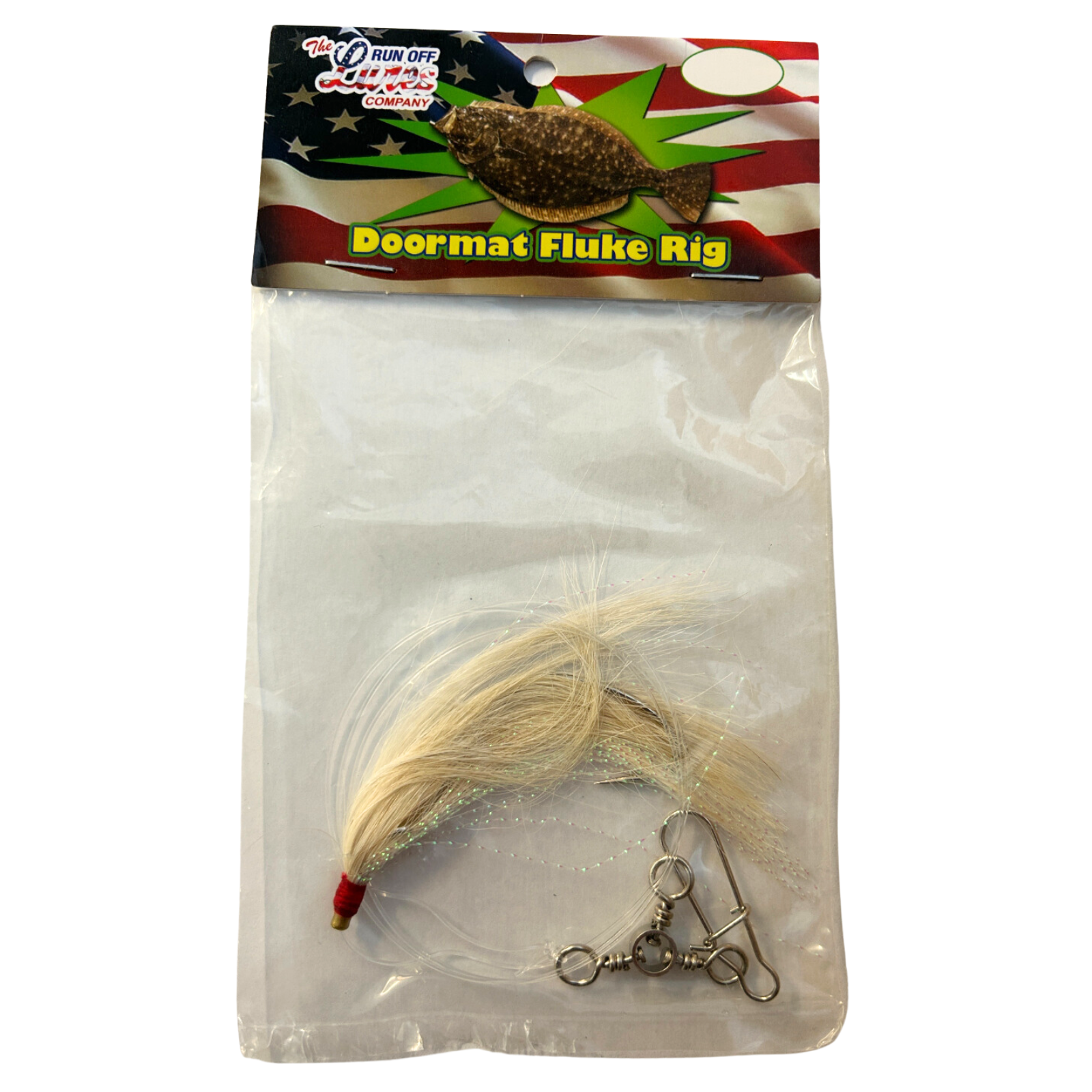 Run Off Lures Doormat Fluke Single Bucktail Rig