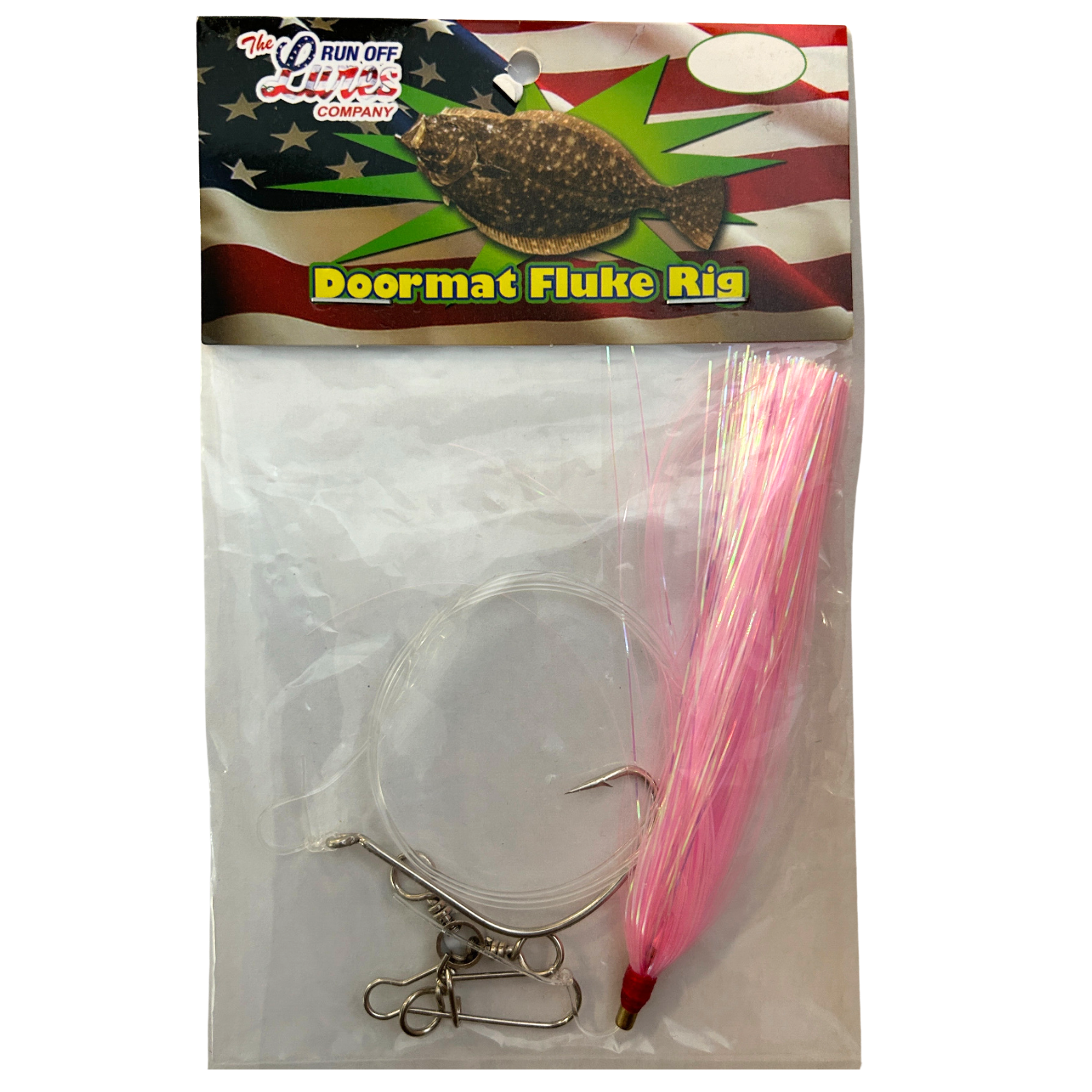 Run Off Lures Doormat Fluke Single Mylar Rig