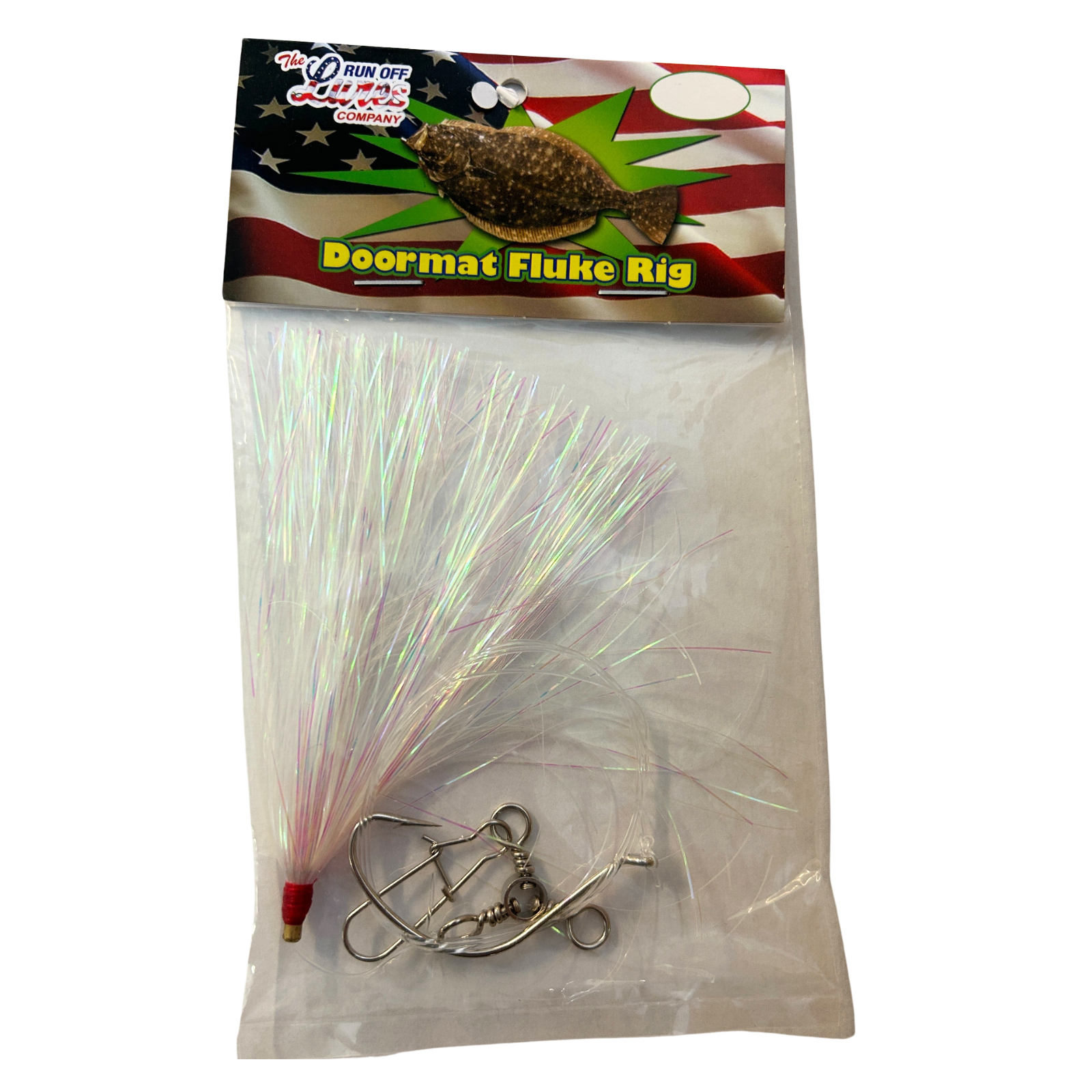 Run Off Lures Doormat Fluke Single Mylar Rig