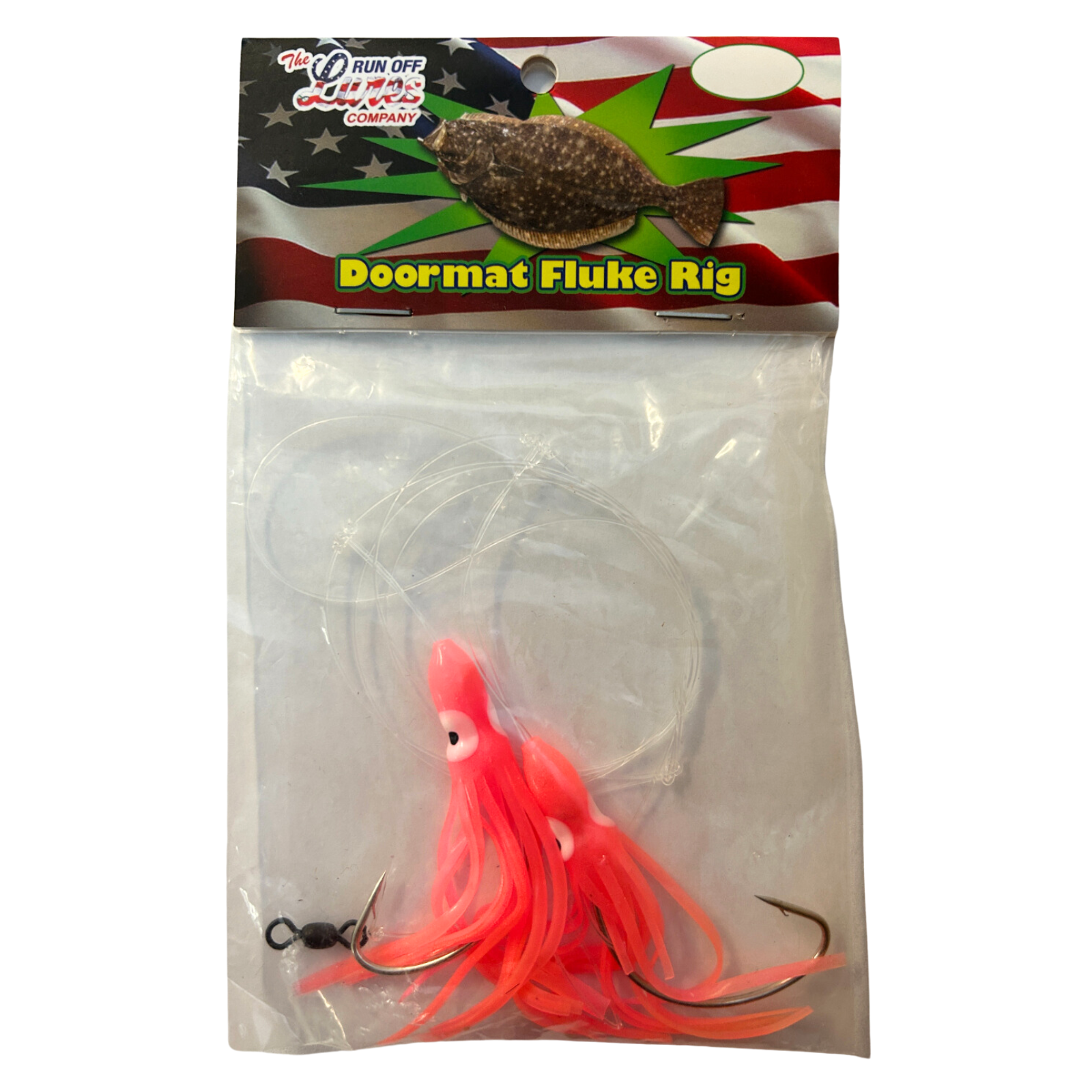 Run Off Lures Doormat Fluke Hi/Lo Dropper Loop Squid Rig