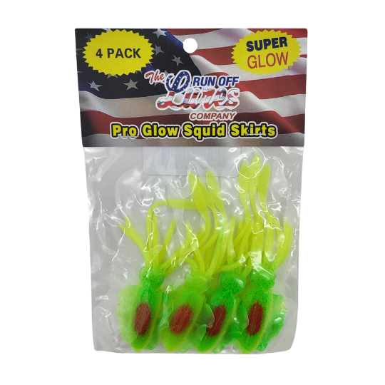 Run Off Lures Pro Glow Squid Skirts