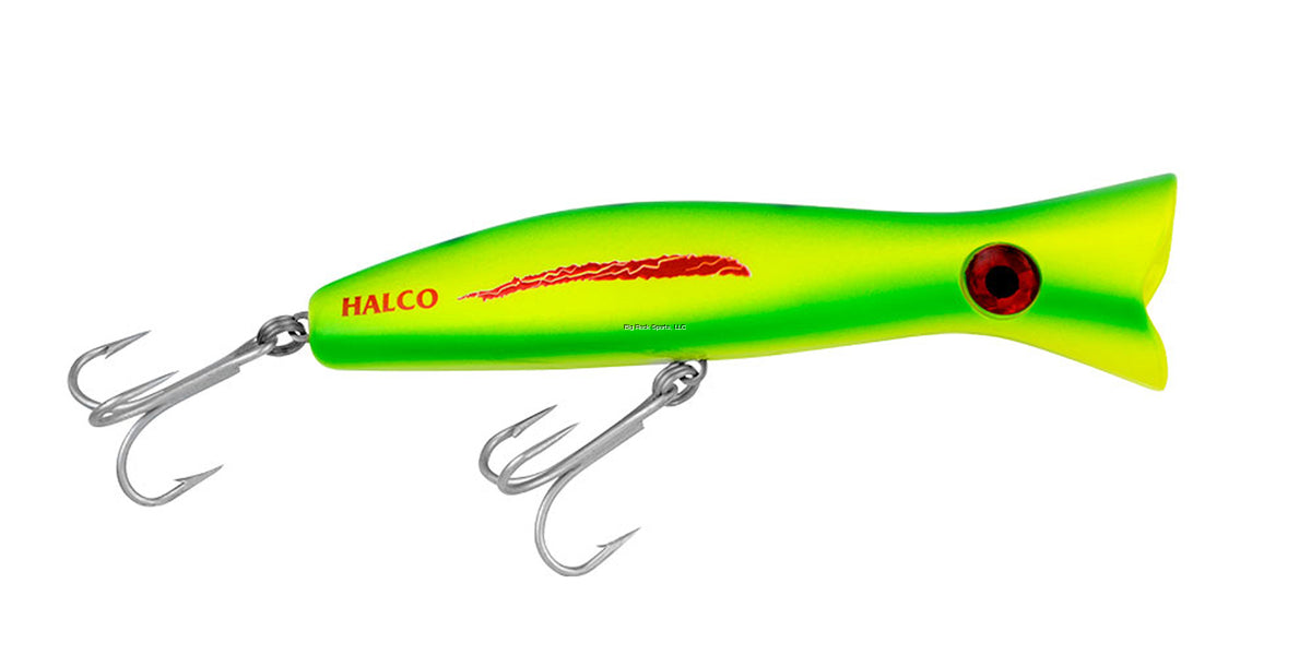 Halco Roosta Popper Casting Lures (2 3/8-7 7/8", 1/4-4 1/4oz, Multiple Colors)