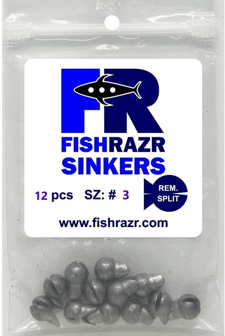 Fish Razr Removable Split Sinkers