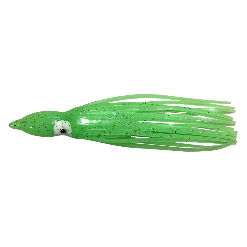 Run Off Lures Super Glow Squid Skirt (6pk, Assorted Colors)